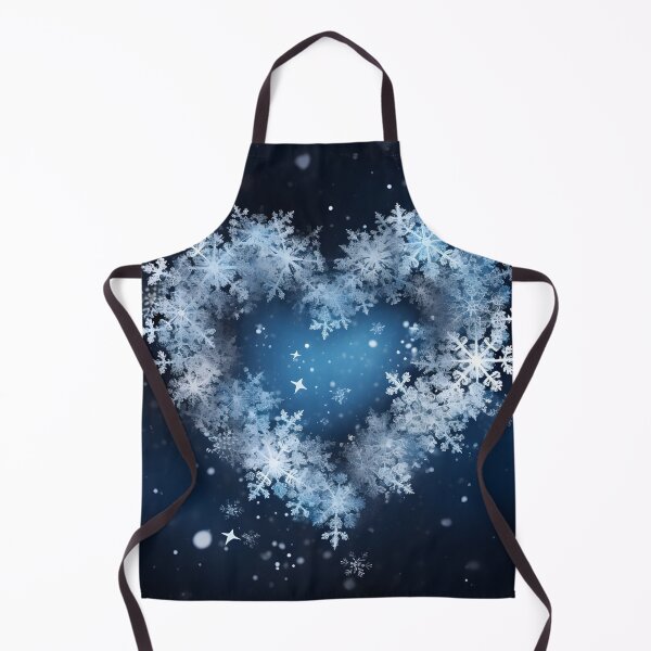 Item preview, heart shaped holiday snowflake print designed and sold by dcrc.