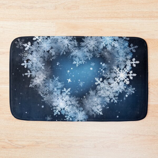 Item preview, heart shaped holiday snowflake print designed and sold by dcrc.