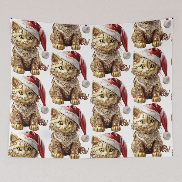 Item preview, Kitty Santa designed and sold by likbatonboot.