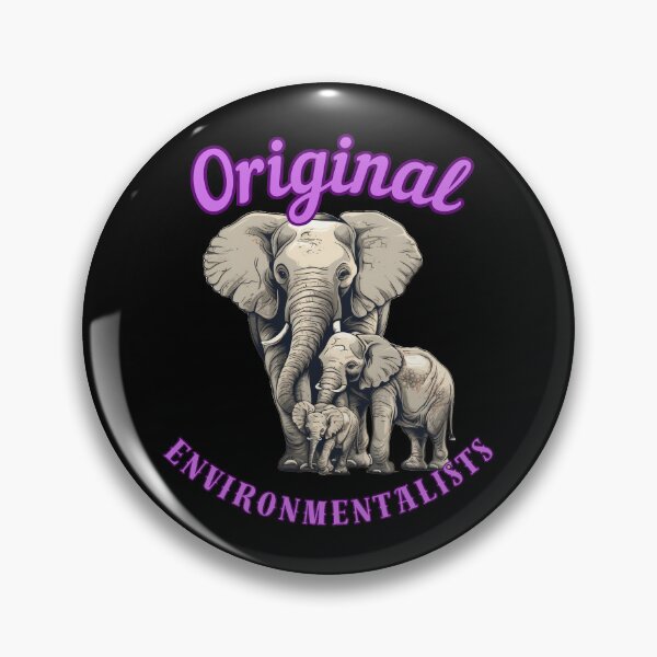 Item preview, Original Environmentalists. elephant face designed and sold by ElephantVibes.
