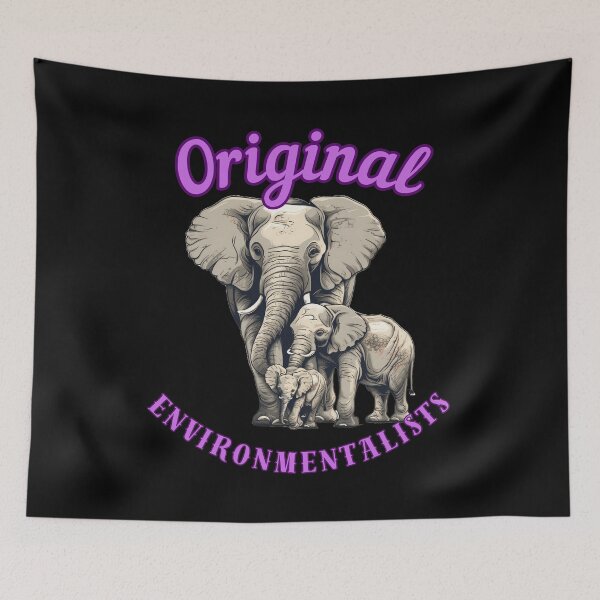 Item preview, Original Environmentalists. elephant face designed and sold by ElephantVibes.
