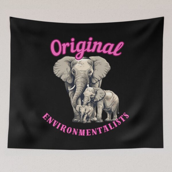 Item preview, Original Environmentalists. elephant head designed and sold by ElephantVibes.