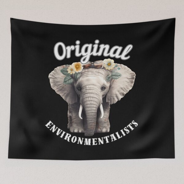 Item preview, Original Environmentalists. surreal elephant designed and sold by ElephantVibes.