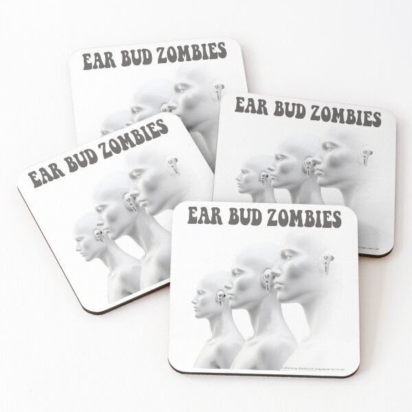 Item preview, Earbud Zombies - Mannequin Trio - For Light Backgrounds designed and sold by The Imagination Source™.
