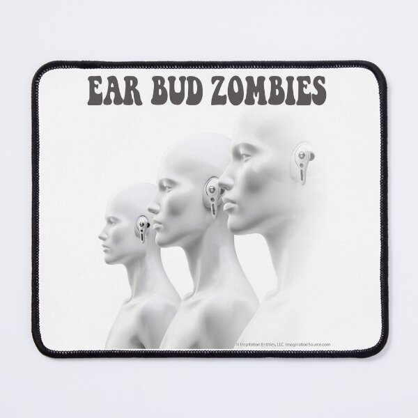 Item preview, Earbud Zombies - Mannequin Trio - For Light Backgrounds designed and sold by The Imagination Source™.