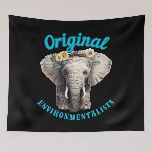 Item preview, Original Environmentalists. adorable elephant designed and sold by ElephantVibes.