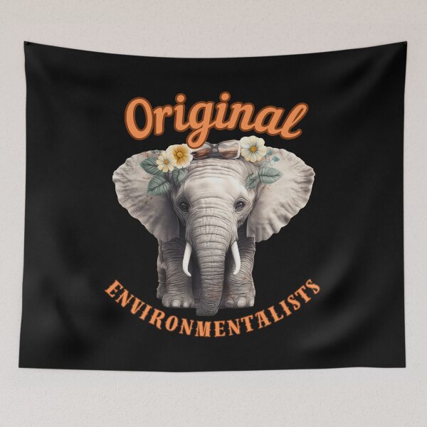 Item preview, Original Environmentalists. african elephant designed and sold by ElephantVibes.