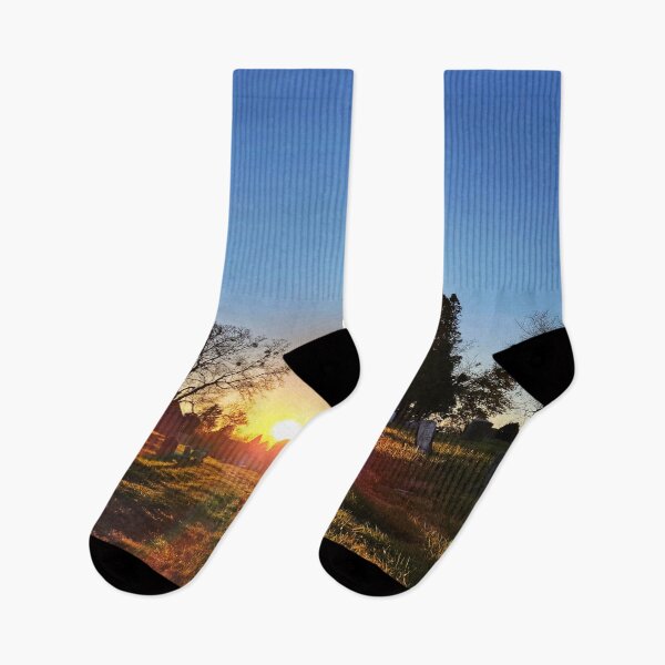 Item preview, Beautiful Cemetery Sunset Landscape  designed and sold by TwistedP-Photos.