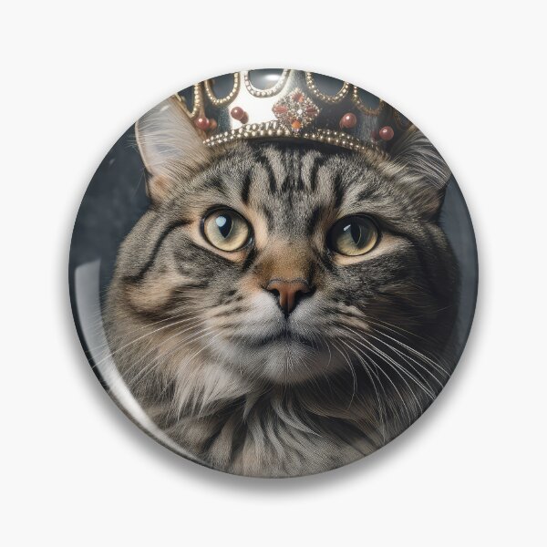 Item preview, Tabby Cat with Crown 01 designed and sold by Elisabeth Lucas.