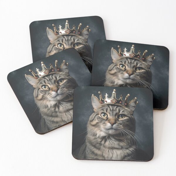 Item preview, Tabby Cat with Crown 01 designed and sold by Elisabeth Lucas.