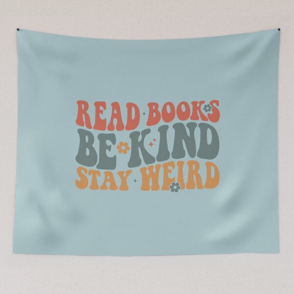 Item preview, Read Books Be Kind Stay Weird Groovy Librarian Reader Teacher Book Lover  designed and sold by ArtMeetsPizza.