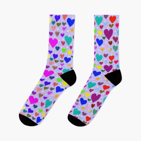 Item preview, Colorful hearts pattern designed and sold by Agapeart111.