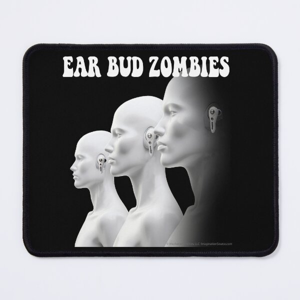 Item preview,  Earbud Zombies  -Mannequin Trio-  For DARK Backgrounds designed and sold by The Imagination Source™.