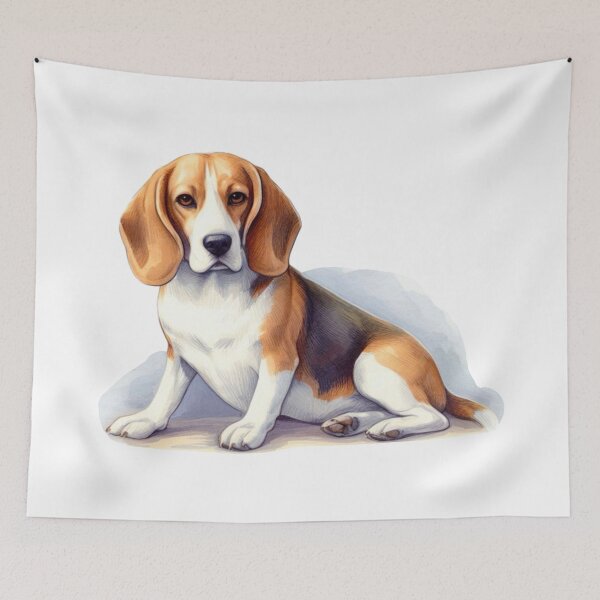 Item preview, Regal Beagle Watercolor Painting  designed and sold by Star-Fragment.