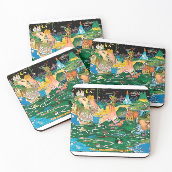 Item preview, “The Land of Make Believe Map” by Jaro Hess Remasterd designed and sold by allanrdazrb.