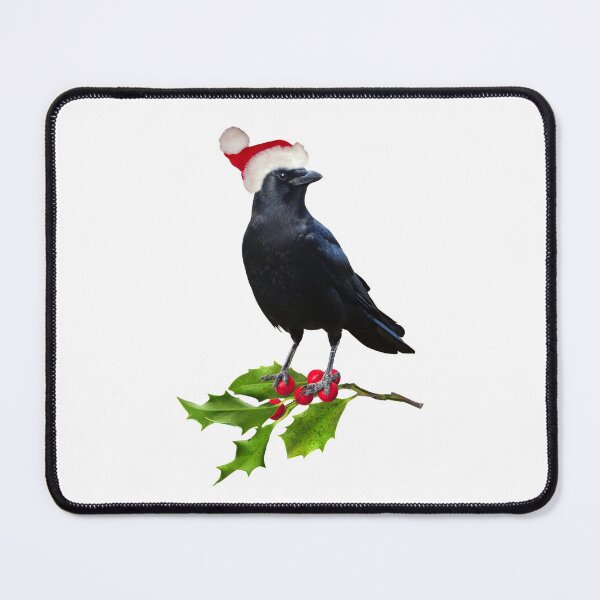 Item preview, Santa Crow with Holly designed and sold by catsclips.