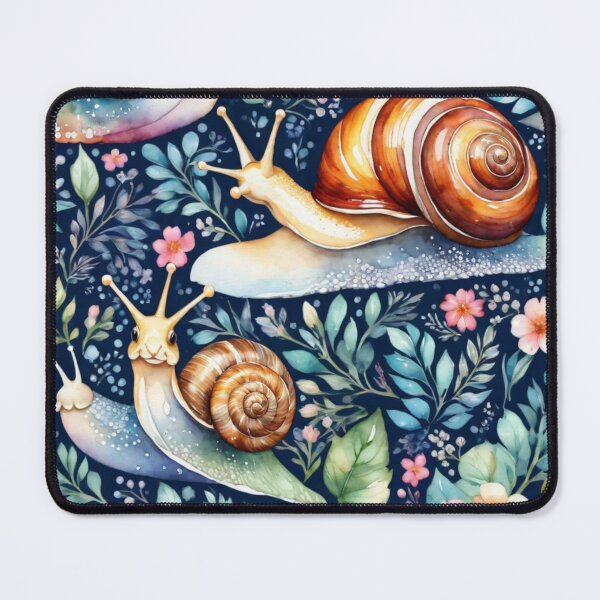 Item preview, Snail watercolor pattern designed and sold by shokA Design.