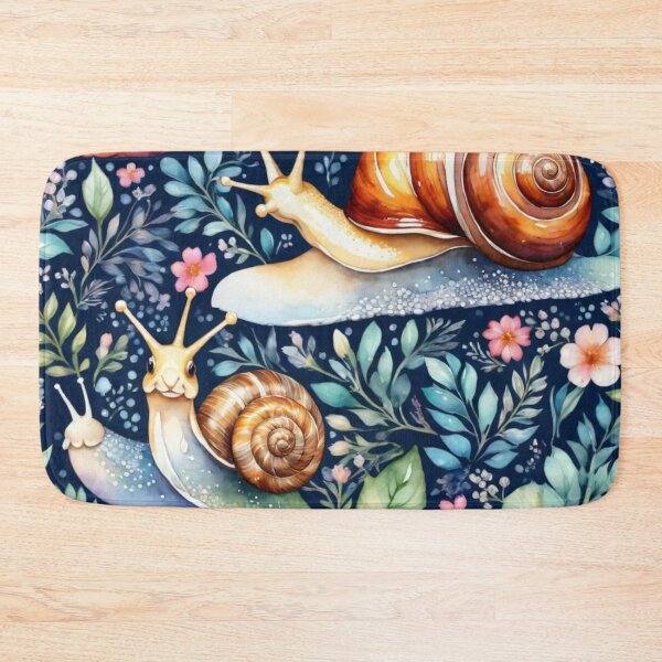 Item preview, Snail watercolor pattern designed and sold by shokA Design.