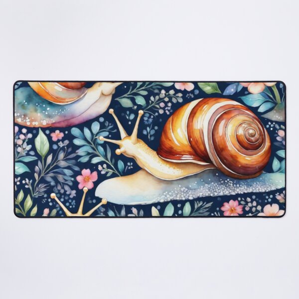 Item preview, Snail watercolor pattern designed and sold by shokA Design.