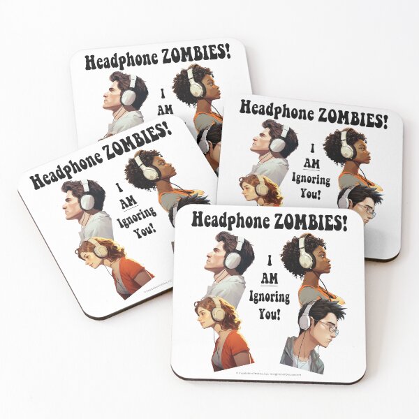 Item preview, Headphone Zombies - For Light Backgrounds designed and sold by The Imagination Source™.