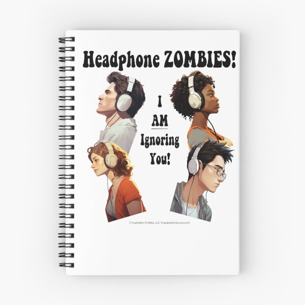 Item preview, Headphone Zombies - For Light Backgrounds designed and sold by The Imagination Source™.