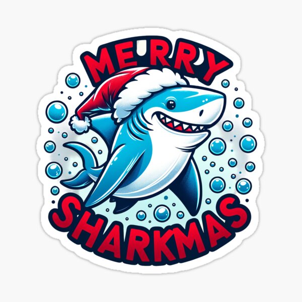 Aperçu de l'œuvre Célébrez un joyeux Sharkmas ! créée et vendue par Sonic-Store.