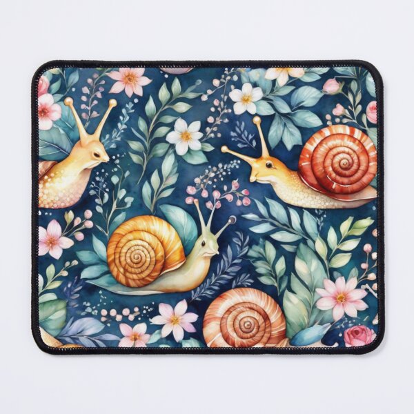Item preview, Snail watercolor pattern designed and sold by shokA Design.