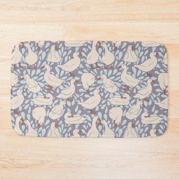 Item preview, Puddle Ducks on a Lavender and Light Blue Background Pattern designed and sold by Valerie Englehart.