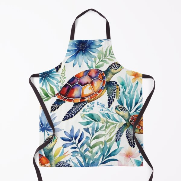 Item preview, Turtle watercolor pattern designed and sold by shokA Design.