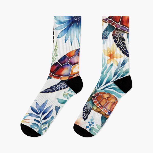Item preview, Turtle watercolor pattern designed and sold by shokA Design.