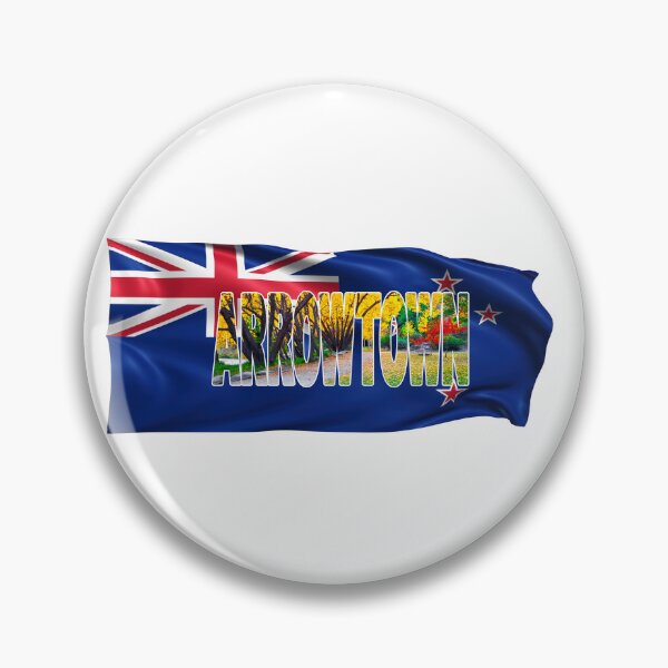 Item preview, ARROWTOWN - Autumn New Zealand with Flag designed and sold by Adam Gormley.