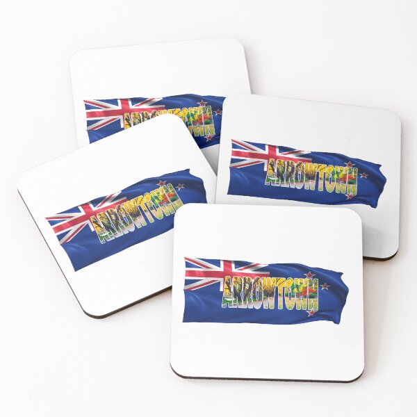 Item preview, ARROWTOWN - Autumn New Zealand with Flag designed and sold by Adam Gormley.