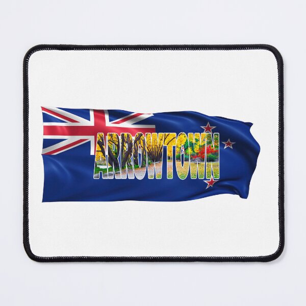 Item preview, ARROWTOWN - Autumn New Zealand with Flag designed and sold by Adam Gormley.