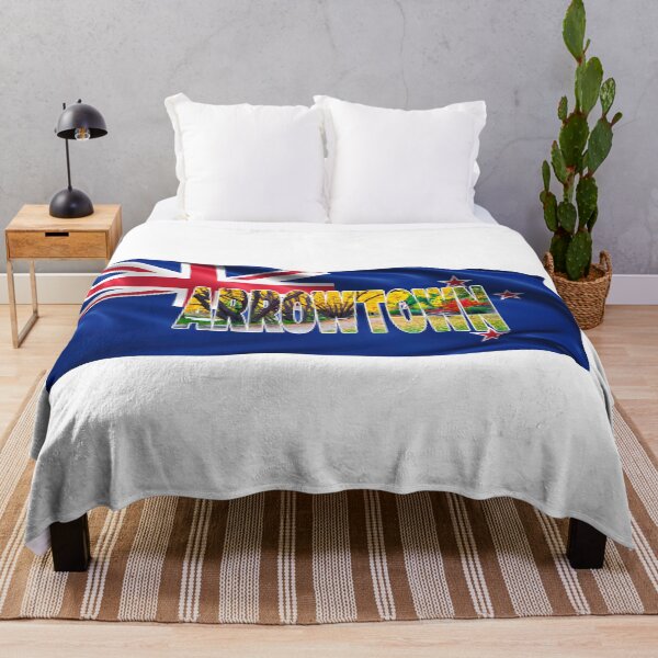 Item preview, ARROWTOWN - Autumn New Zealand with Flag designed and sold by Adam Gormley.