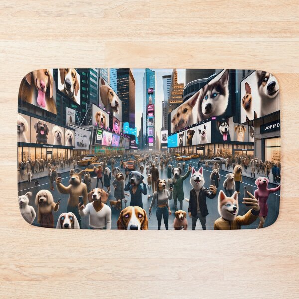 Item preview, Dogtopia Selfie City designed and sold by ai-depot.