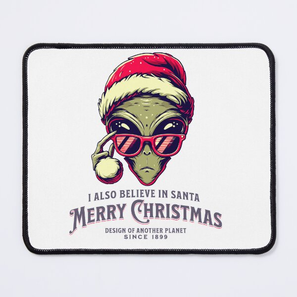 Item preview, Print Design Christmas Alien Santa Believes Too - Christmas Alien Design designed and sold by dakaseli.