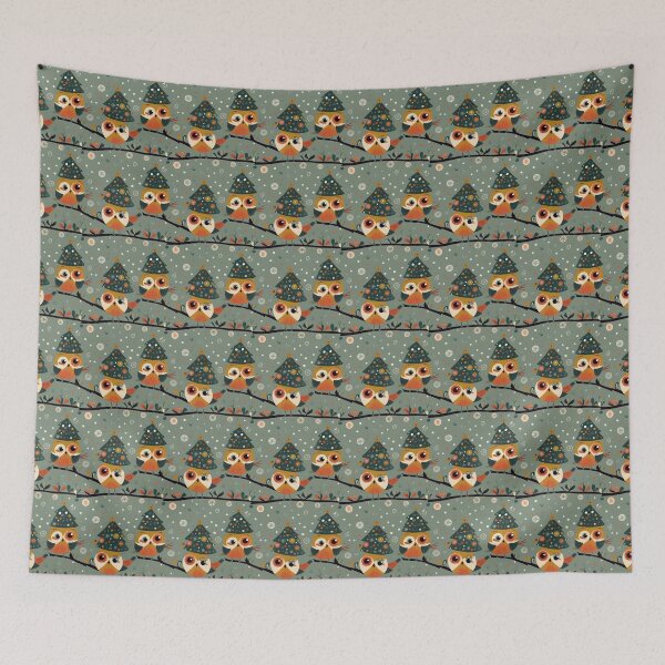 Item preview, Quirky birds Christmas Pattern designed and sold by Pride-Casuals.