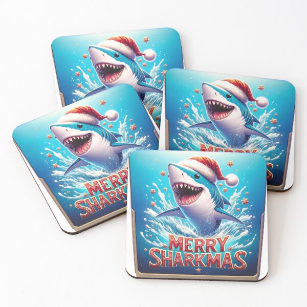 Item preview, Splashy Celebration - 'Merry Sharkmas' Festive Fun designed and sold by Sonic-Store.