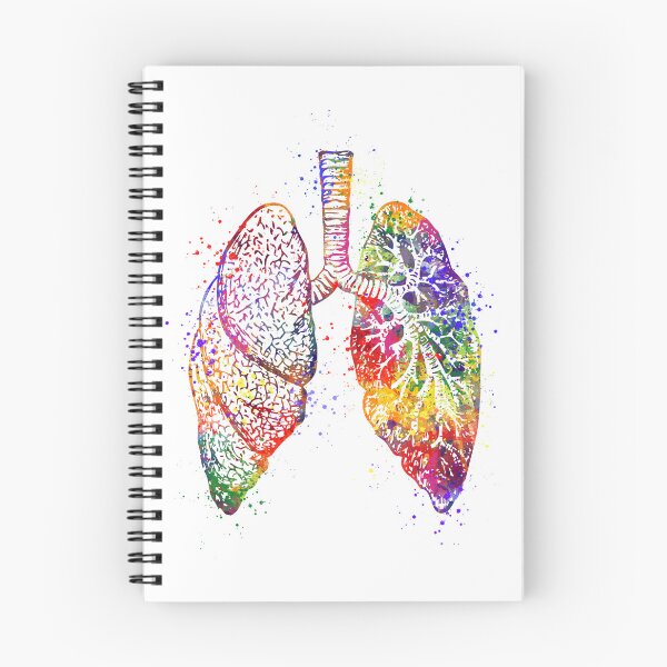 Item preview, Lungs Anatomy Art Colorful Watercolor Gift designed and sold by LotusGifts.