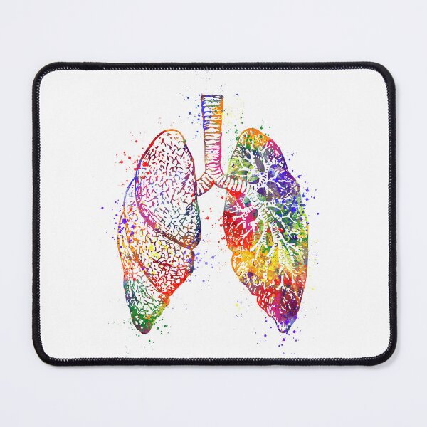 Item preview, Lungs Anatomy Art Colorful Watercolor Gift designed and sold by LotusGifts.