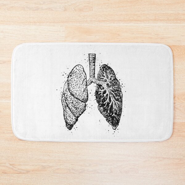 Item preview, Lungs Anatomy Black and White  designed and sold by LotusGifts.