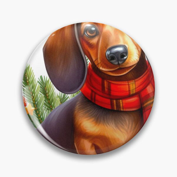 Artikelvorschau, Weihnachts-Dackel-Gemälde – Feiertags-Doxie, Weiner-Hund, Wursthund entworfen und verkauft von Star-Fragment.