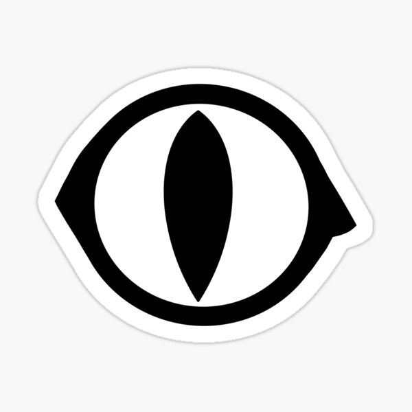 Dark Fox Eye - Bold orange Sticker