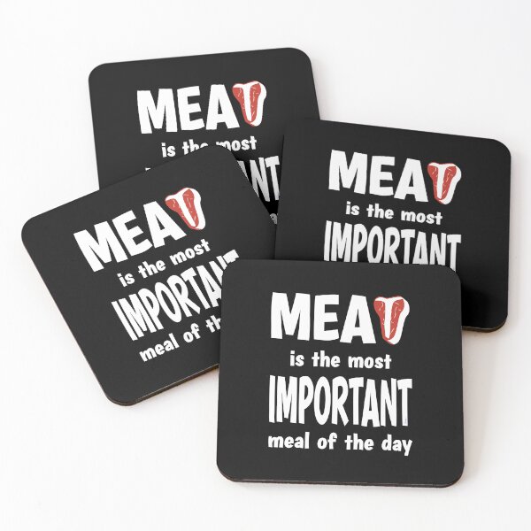 Item preview, MEAT IS THE MOST IMPORTANT MEAL OF THE DAY, Keto Carnivore Diet Graphic designed and sold by Made by Tamar.
