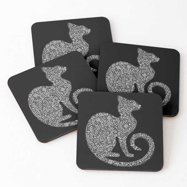 Item preview, Cat - Multilingual Word Cloud designed and sold by mr-k-store.