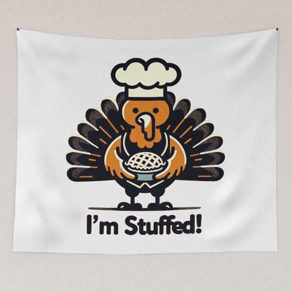 Item preview, I'm Stuffed! - Whimsical Turkey Chef designed and sold by SandersDesign.