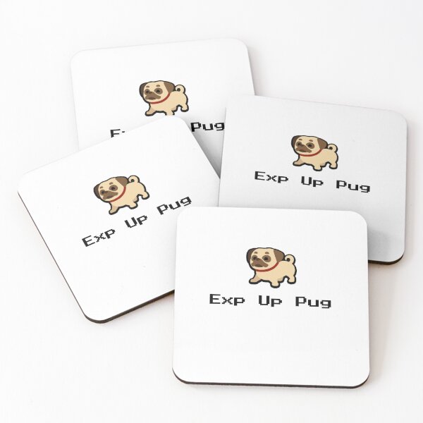 Item preview, Exp Up Pug Super Auto Pets designed and sold by LigerDesign.