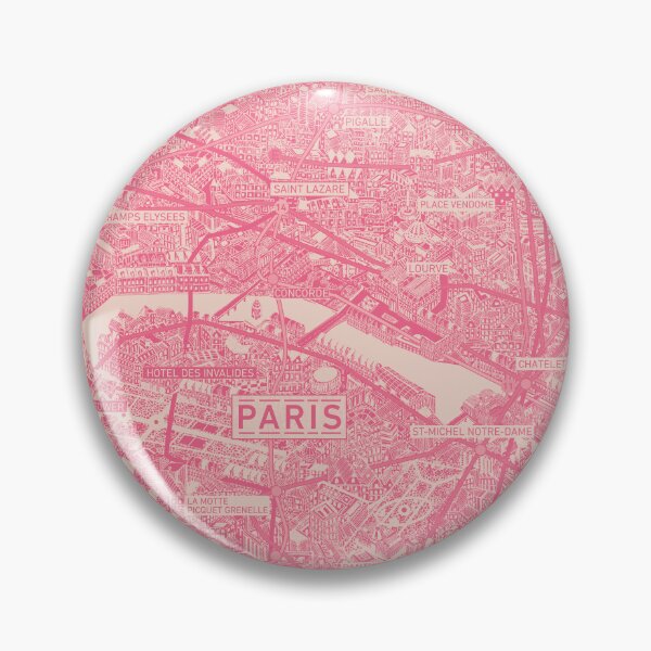 Item preview, Red Paris France city poster map designed and sold by oliver polanski.