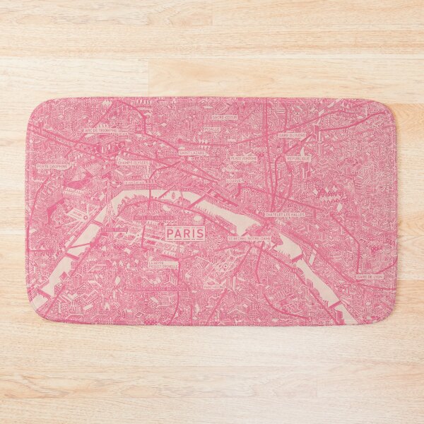 Item preview, Red Paris France city poster map designed and sold by oliver polanski.