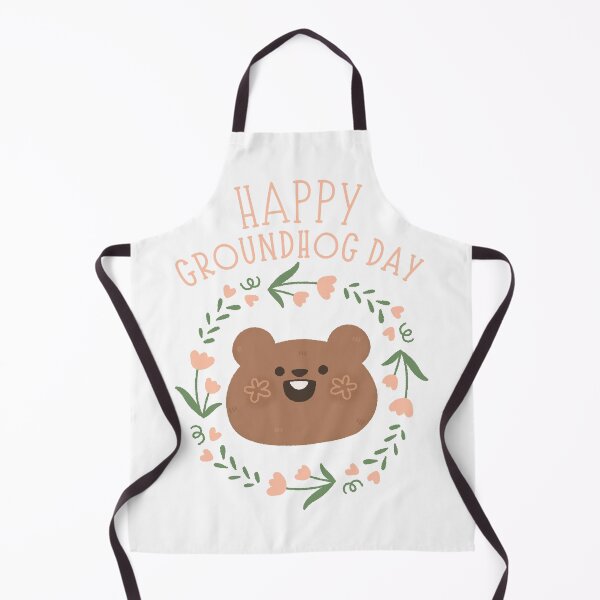 Item preview, Happy Groundhog Day cute baby marmot watercolor designed and sold by TNwandesignart.